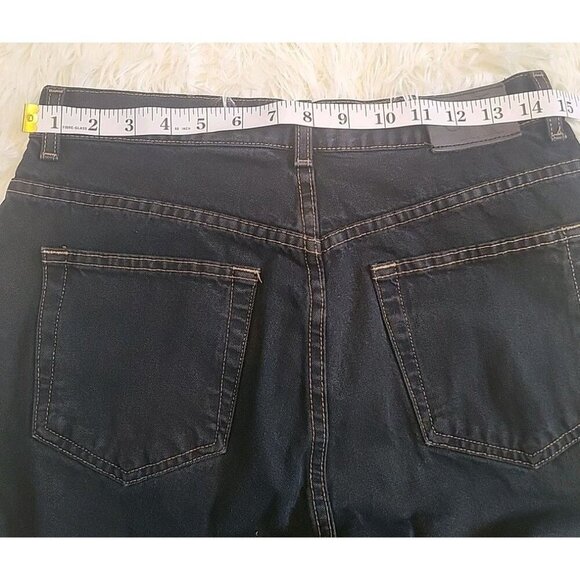 Calvin Klein Jeans Women Size 10 Power Stretch Straight Leg Dark Wash Denin 90s - Picture 5 of 9
